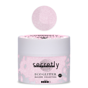 UV/LED gel SECRETLY PROFESSIONAL ECO GLITTER BUILDER GEL Collection #3