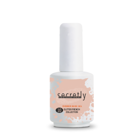 База Гел Лак с частици SECRETLY Glitter Rubber Base Gel French Collection #10 15 мл.