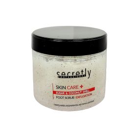SECRETLY PROFESSIONAL Exfoliating Foot Scrub with Sugar & Coconut Shell – 350 ml