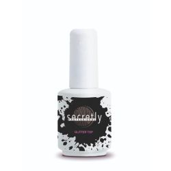 Топ гел лак SECRETLY Glitter top coat 15мл.