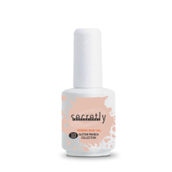 SECRETLY PROFESSIONAL Glitter Rubber Base Gel French Collection #10 15ml