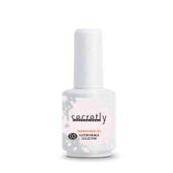 SECRETLY PROFESSIONAL Glitter Rubber Base Gel French Collection #3 15ml