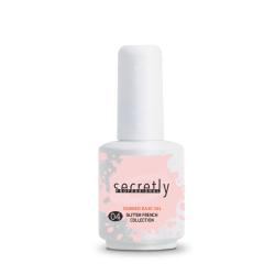 SECRETLY PROFESSIONAL Glitter Rubber Base Gel French Collection #4 15ml