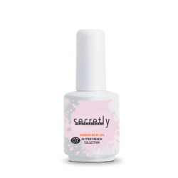 SECRETLY PROFESSIONAL Glitter Rubber Base Gel French Collection #7 15ml