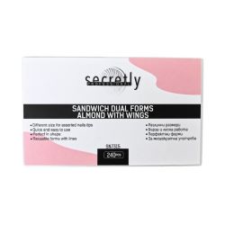 SECRETLY PROFESSIONAL Sandwich Dual Forms Almond with wings 240ps