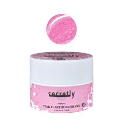 UV/LED gel SECRETLY PROFESSIONAL STAR FLAKE BUILDER GEL Collection #3 25g