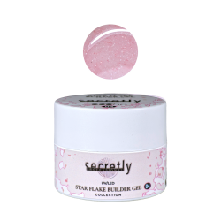 UV/LED gel SECRETLY PROFESSIONAL STAR FLAKE BUILDER GEL Collection #4 25g