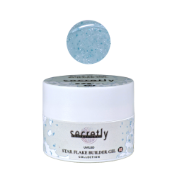 UV/LED gel SECRETLY PROFESSIONAL STAR FLAKE BUILDER GEL Collection #8 25g