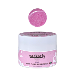UV/LED gel SECRETLY PROFESSIONAL STAR FLAKE BUILDER GEL Collection #7 25g